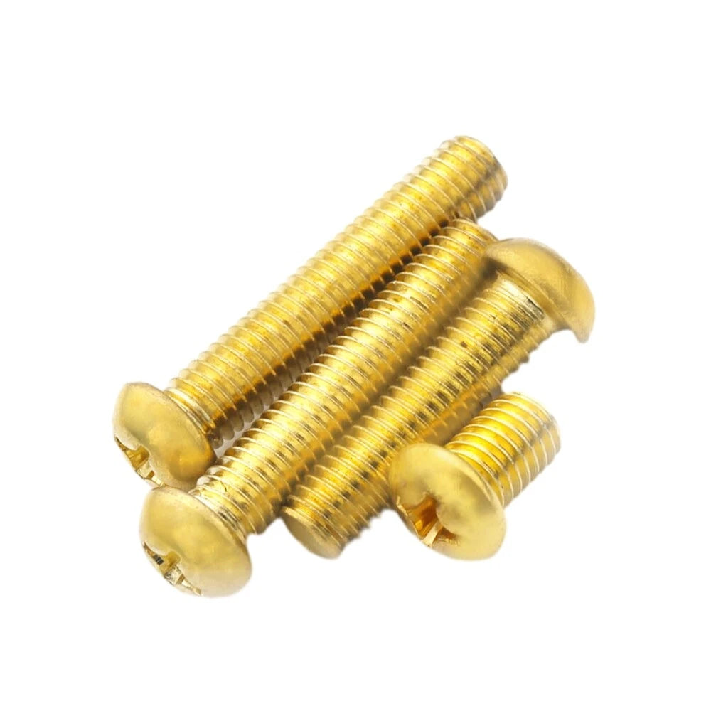 M5 Brass Pan Head Phillips Machine Screws – 6mm to 50mm Lengths, Fully Threaded