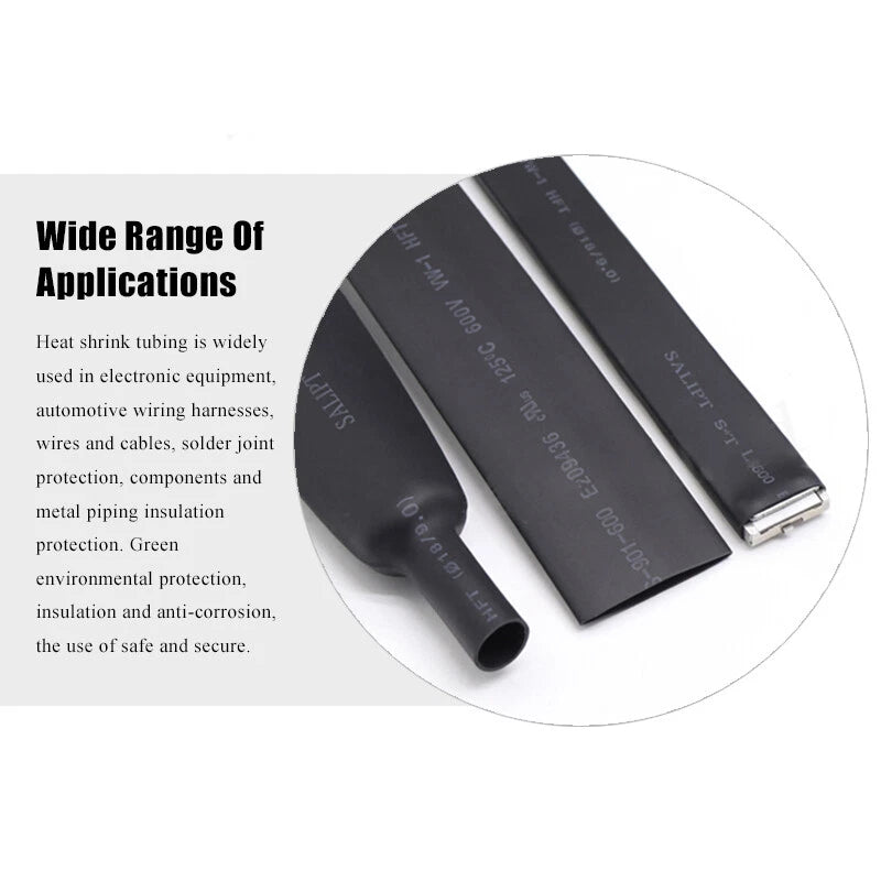 30mm Heat Shrink Tubing 2:1 Ratio – Electrical Cable Insulation Sleeve