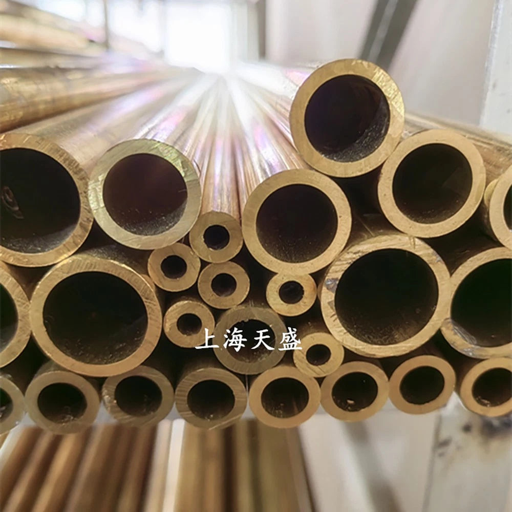 Brass Round Tube Pipe H65 (CuZn35) — 0.2–2mm Wall, 1–80mm OD, 300mm Length