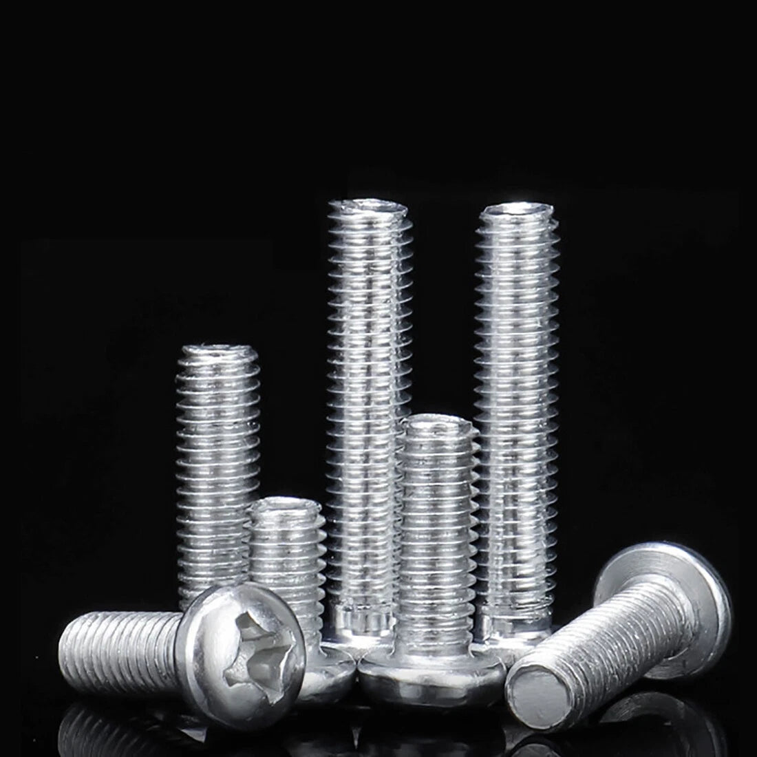 M3-M8 Aluminum Alloy Phillips Pan Head Machine Screws | Anodized Metric Bolts