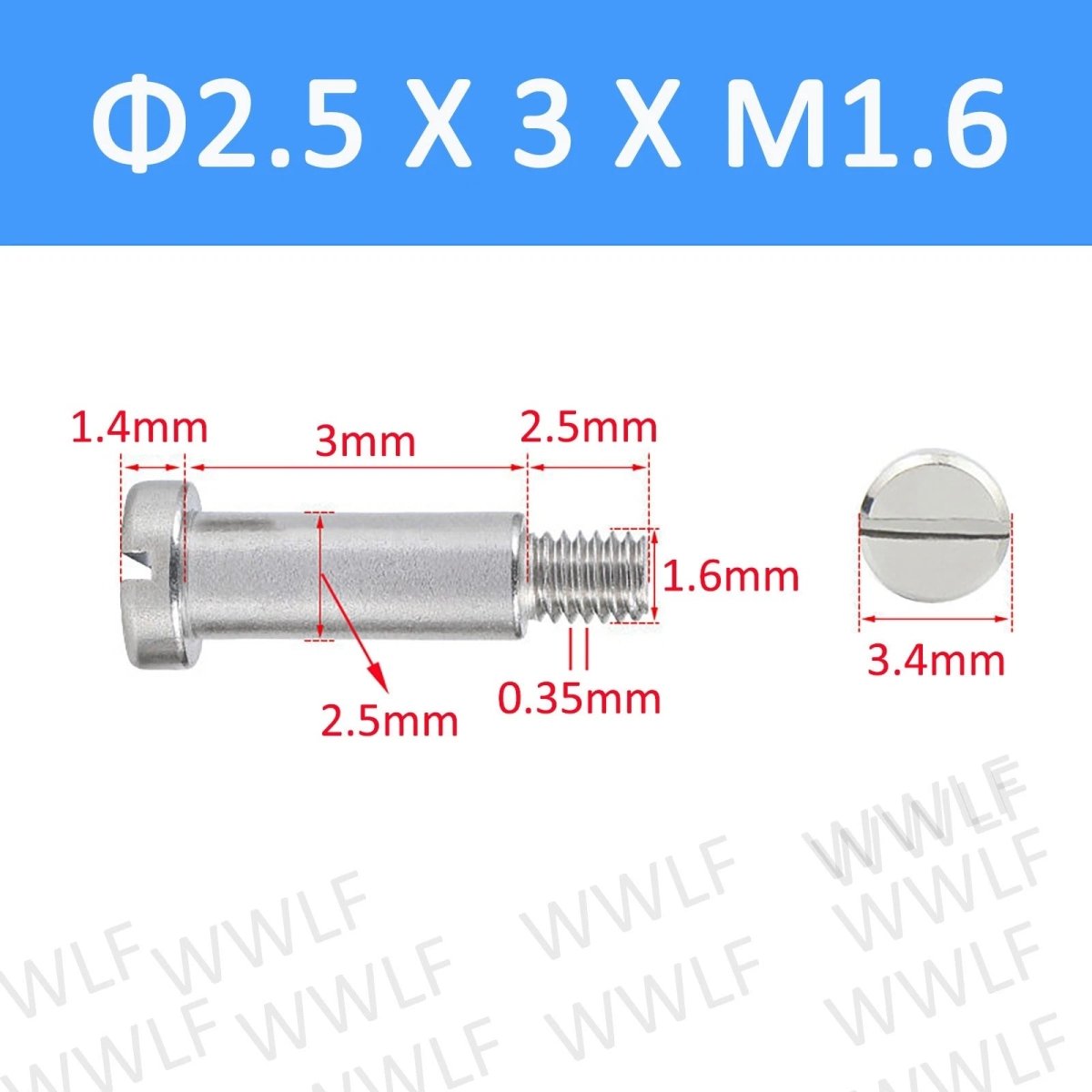 A2 Stainless Steel Slotted Shoulder Bolts DIN 923 | Step Stripper Bolts M1.6–M10 - HomeDIYer