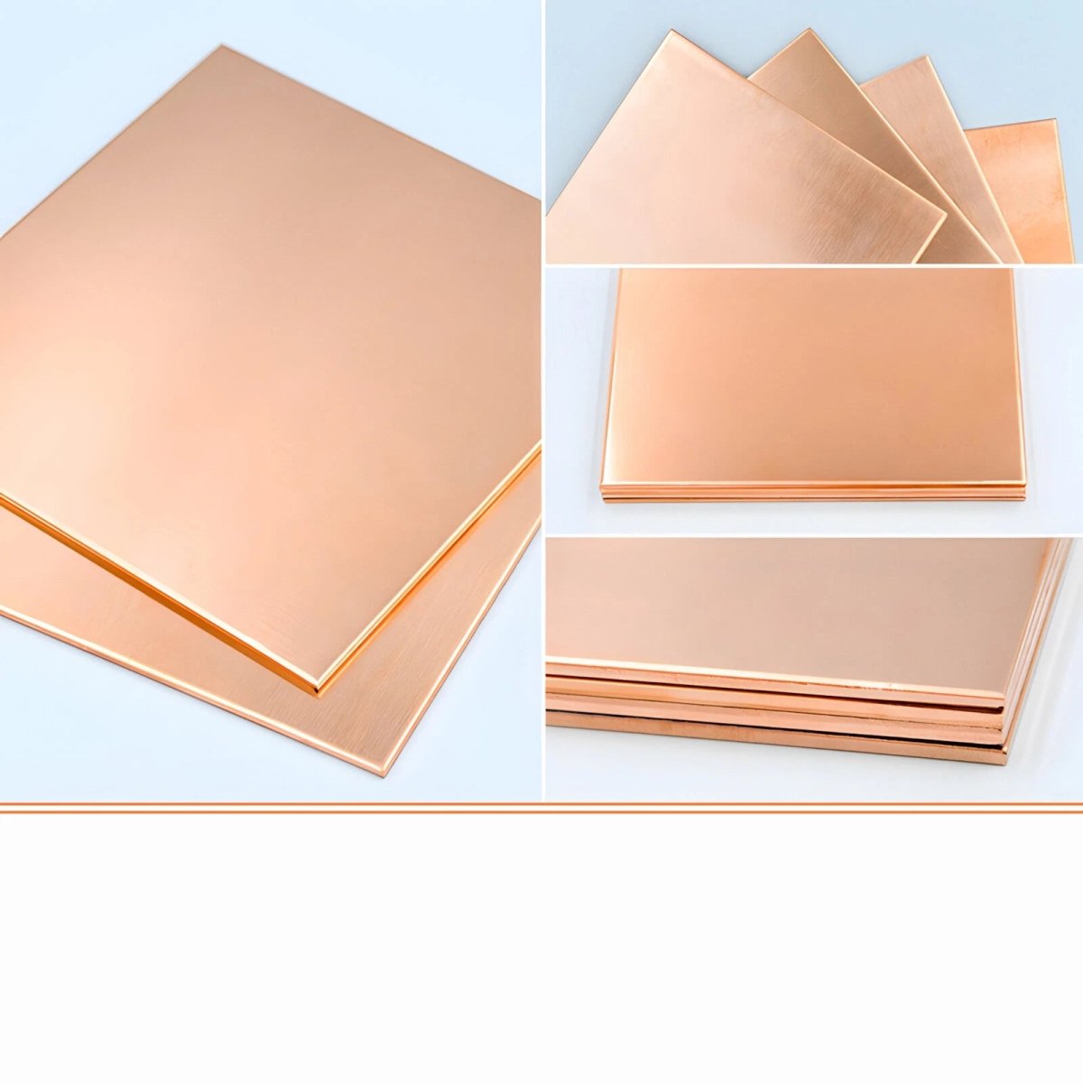 T2 Pure Copper Sheet/Plate Copper Block Laser Cut Many Sizes 0.3mm - 8mm Thick - HomeDIYer