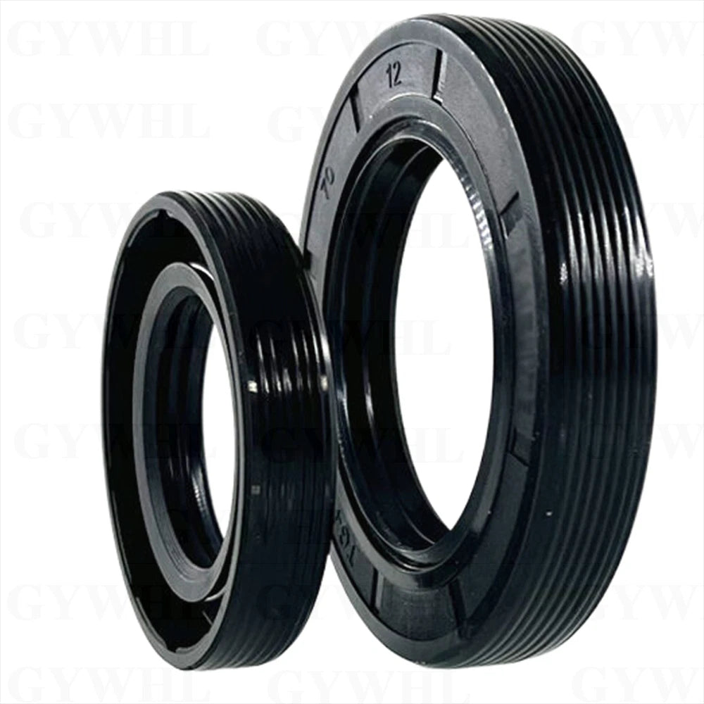 TC Oil Seal Rotary Shaft Seal — NBR Nitrile Rubber Double Lip, Multiple Sizes (Pack of 10)