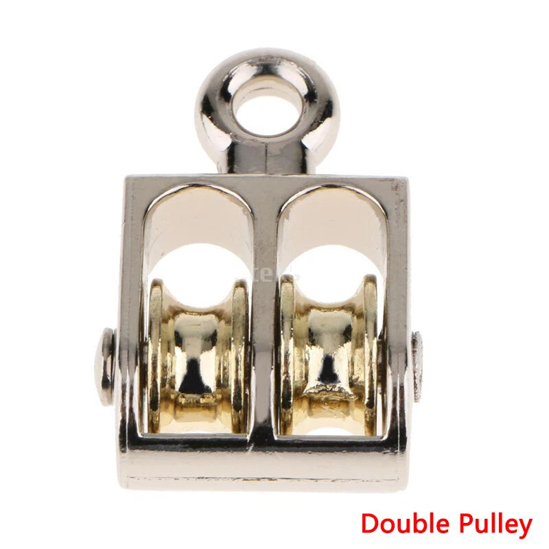 36/52/75mm Single/ Double Fixed Pulley Small Swivel Eye Sheave Rigging Lift Tool