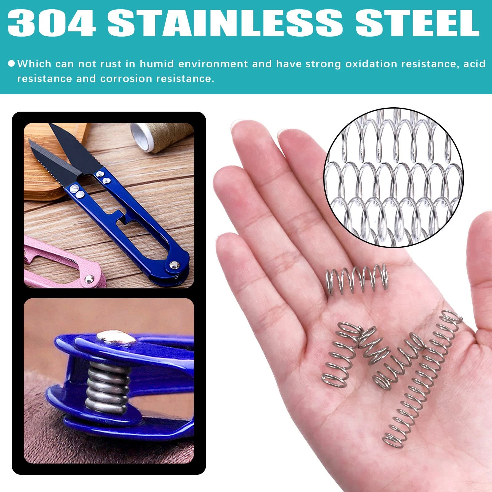 Compression Spring Various Size 1.5 - 22mm Diameter & 30mm Length Pressure Small
