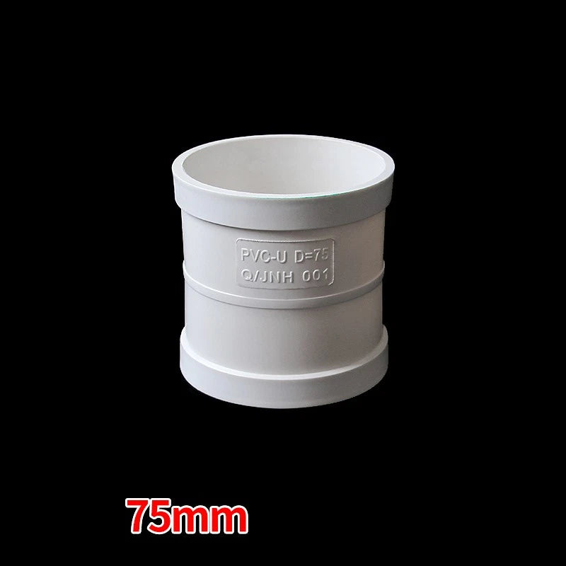 PVC Straight Coupling — Solvent Weld Drain Pipe Connector 50mm–250mm