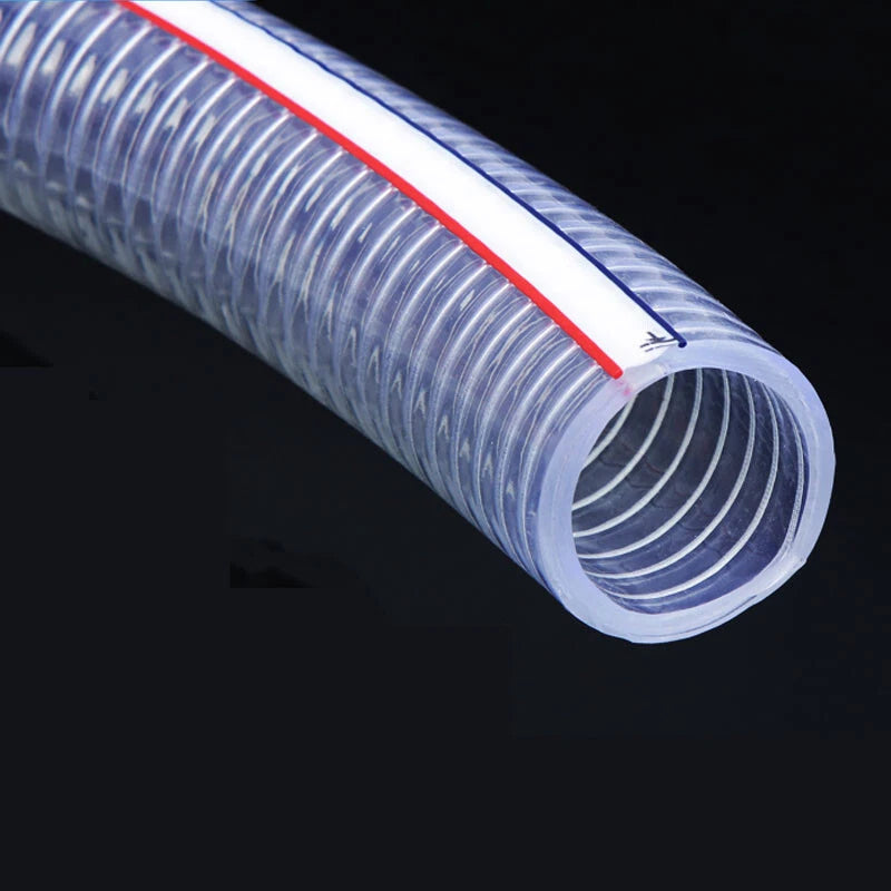PVC Transparent Steel Wire Reinforced Pipe — ID 10–150mm / OD 15–165mm