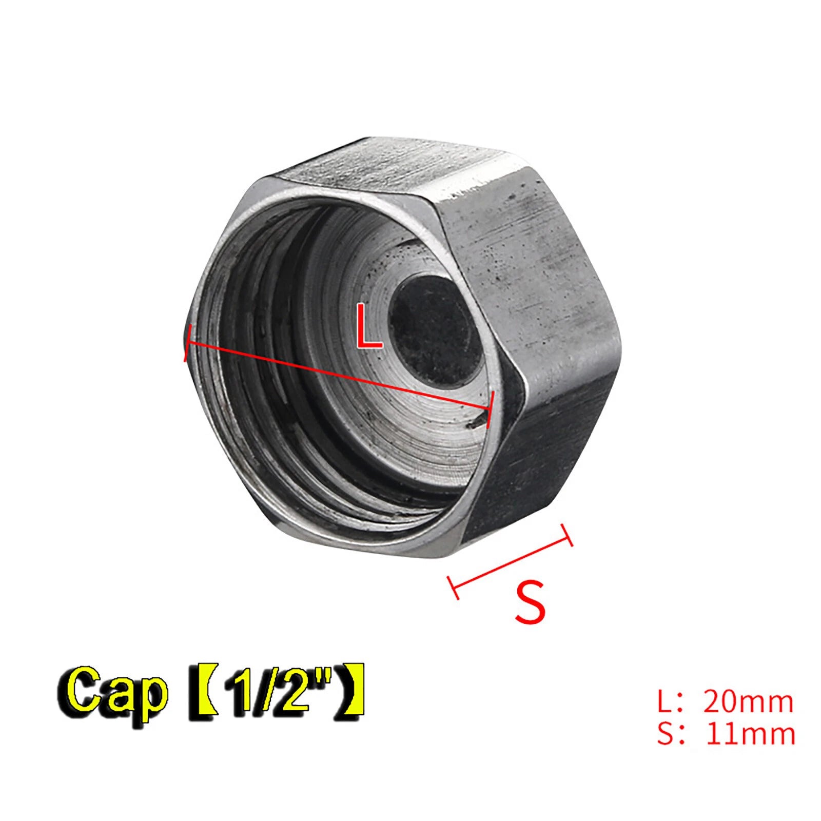 Stainless Steel Pipe End Cap & Plug Fittings — 1/2", 3/4", 1" NPT
