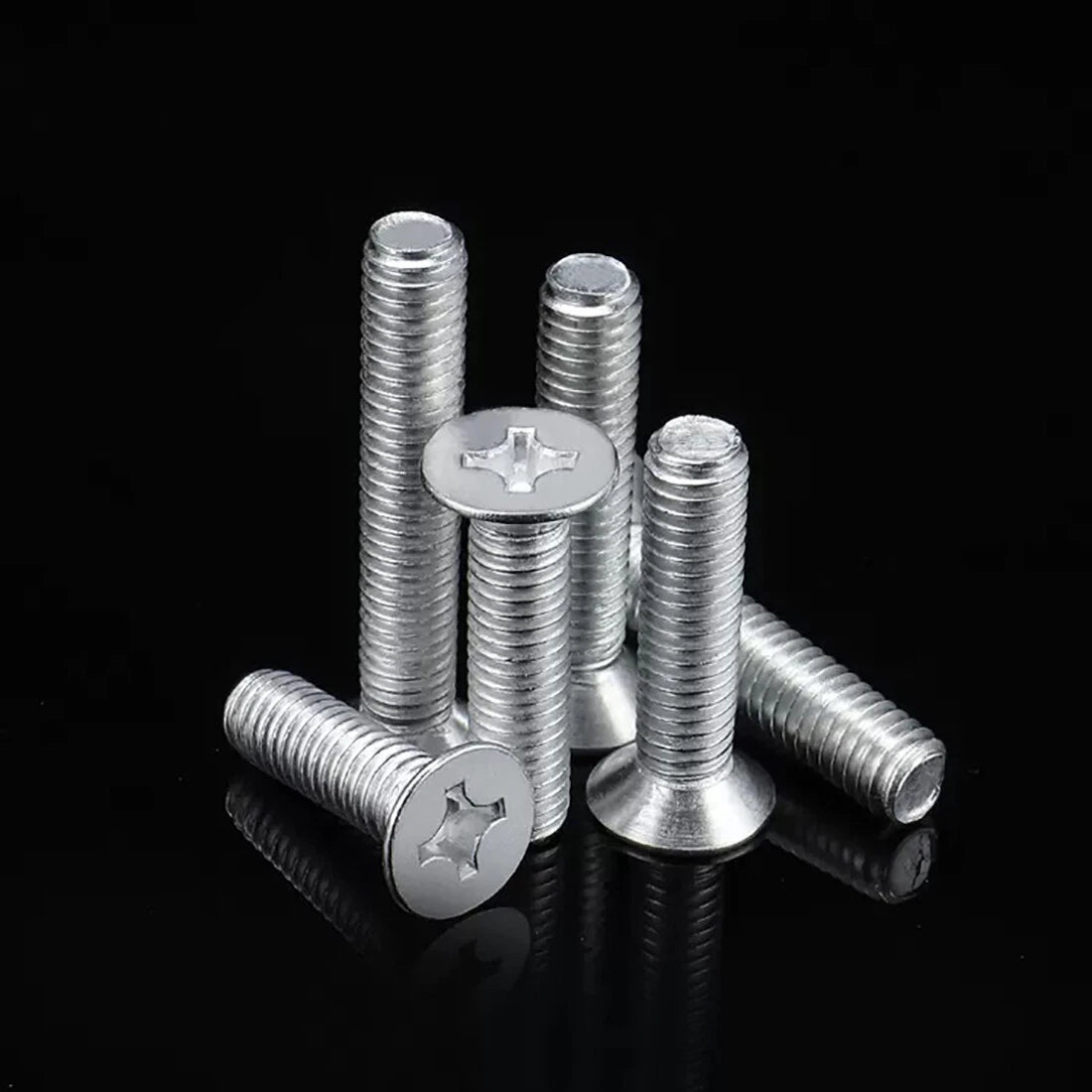M3-M10 Aluminum Alloy Phillips Countersunk Flat Head Machine Screws | Anodized