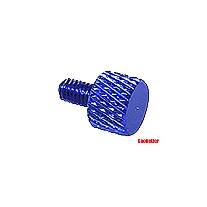 M3×5mm Flat Head Color Knurled Thumb Screws – Aluminum Hand Tighten Grip Knob Bolt (10 Colors) - HomeDIYer