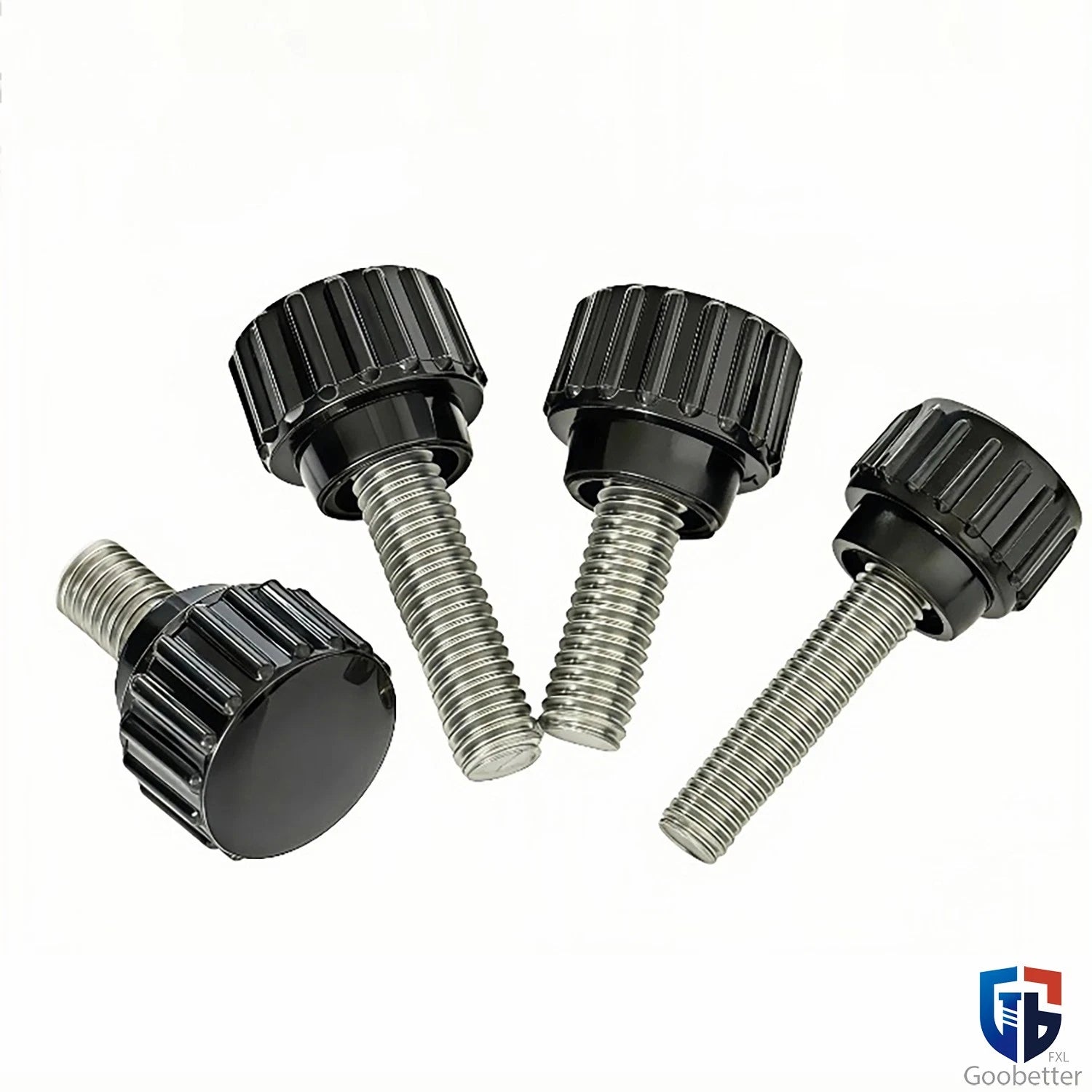 Knurled Thumb Screws with Round Plastic Handle — M3 M4 M5 M6 M8 M10 Clamping Knob Bolts