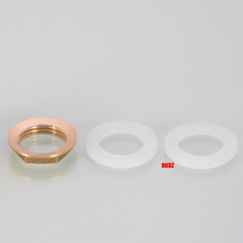 1 2" 3 4" 1" BSP Brass Hex Lock Nuts Flange Pipe Fittings Tank Thread Connection