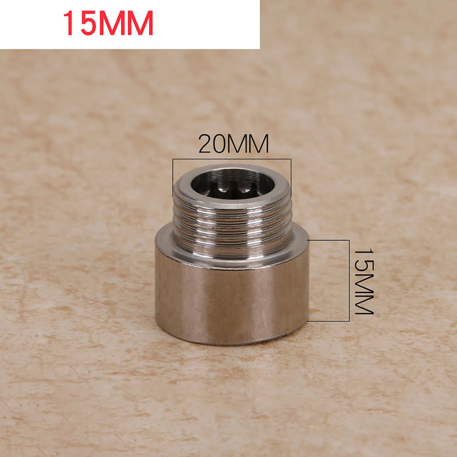 Stainless Steel Tap Extension Connector — Male x Female Pipe Fitting Adapter
