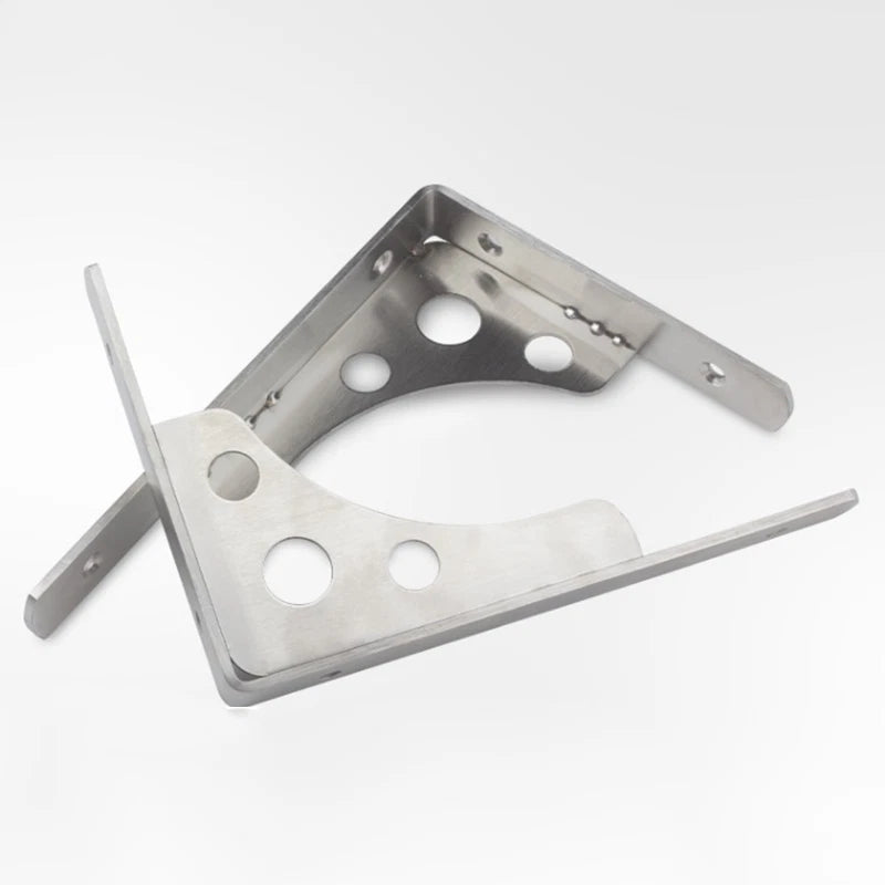 Stainless Steel Wall Mount Shelf Bracket Triangular Support Bookshelf/Storage