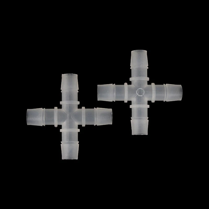 Food Grade Joiner Tubing Plastic Barbed Connector Pipe Hose Fittings Air Water