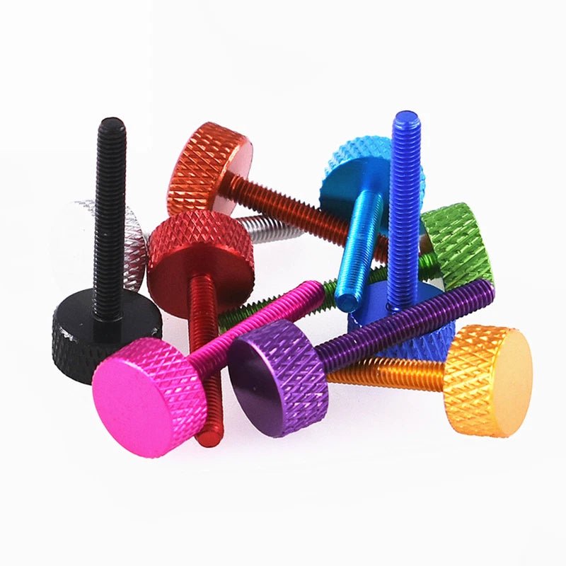 M2–M5 Aluminum Alloy Knurled Thumb Screws | Hand - Tightenable Knob Bolts | 4–15mm - HomeDIYer