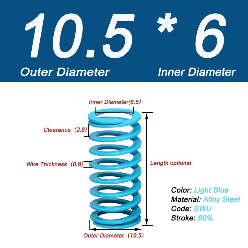 Compression Rate 60% Heavy Duty Stiff Heavy Load Die Spring Compression Spring