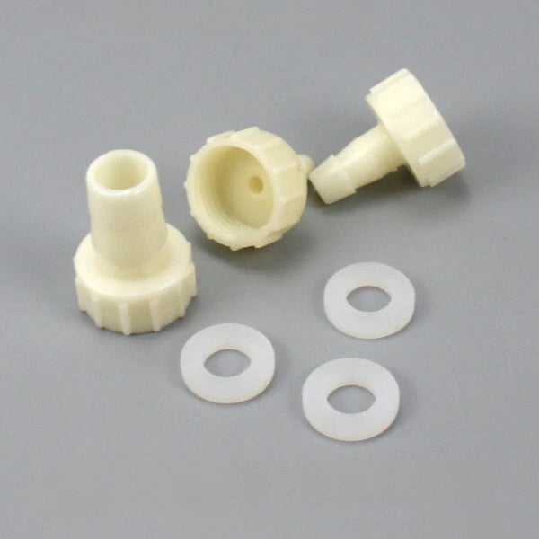 Plastic Hose Barb Fittings with 3/8" Female Thread — Straight Tube Connector