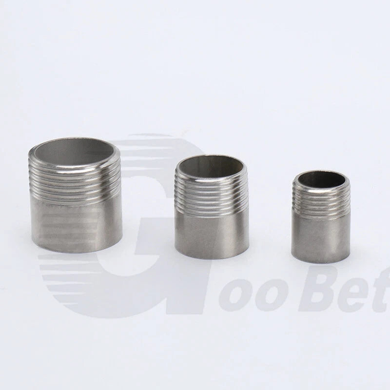 Stainless Steel 304 Weld Nipple Connector — BSP 1/4" to 4" Threaded Pipe Fitting