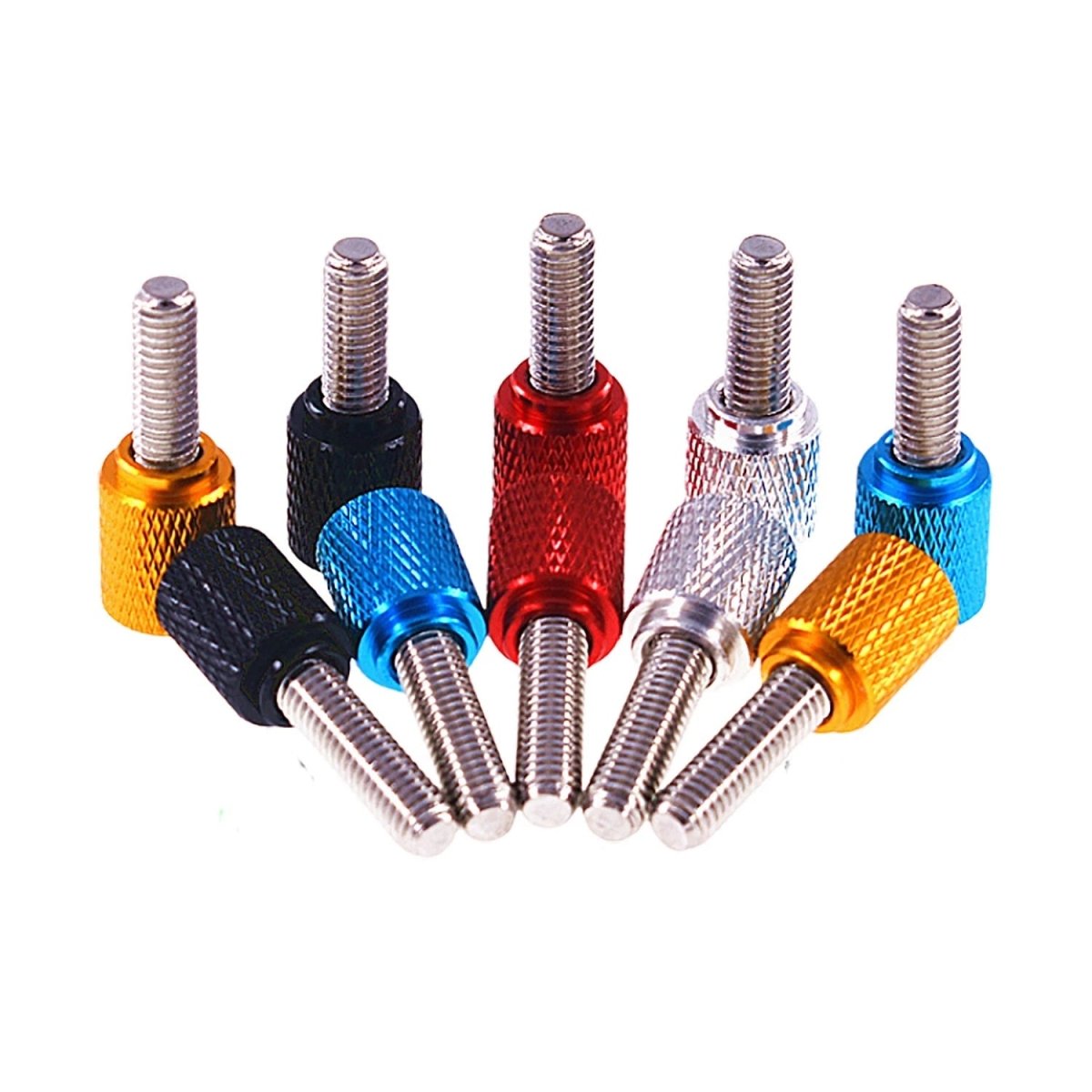 M3 Knurled Thumb Screws – Colored Anodized Aluminum, 6mm to 100mm, 10 Colors - HomeDIYer