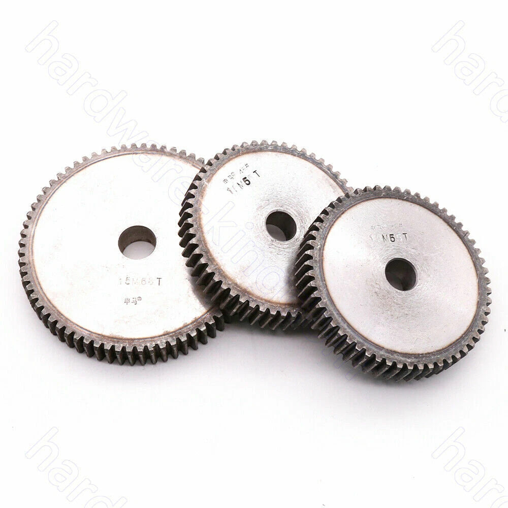 1/1.5 Mod 12T-150T Spur Gear 45# Steel Pinion Gear Thickness 1M-10mm 1.5M-15mm