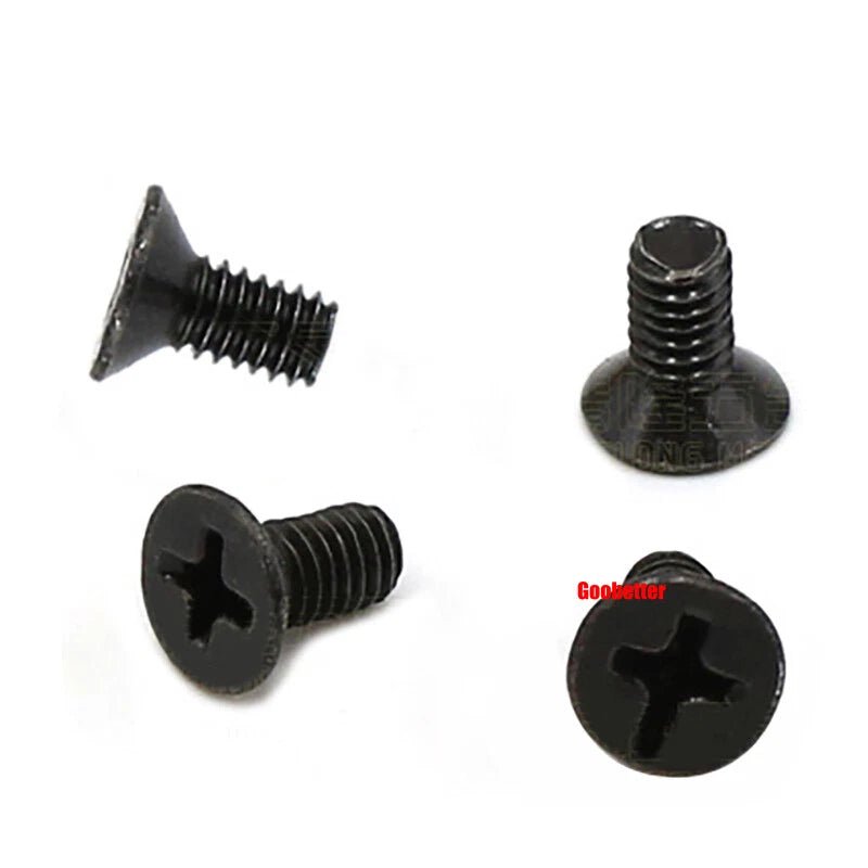 KM3/KM4 Phillips Flat Head Triangle Tooth Screws | Carbon Steel, Zinc or Nickel Coated - HomeDIYer