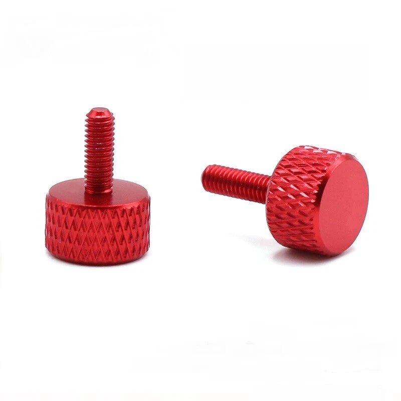 M3 Colored Aluminum Knurled Thumb Screws — 4 Lengths, 10 Colors, Hand - Turn Knob Bolts - HomeDIYer