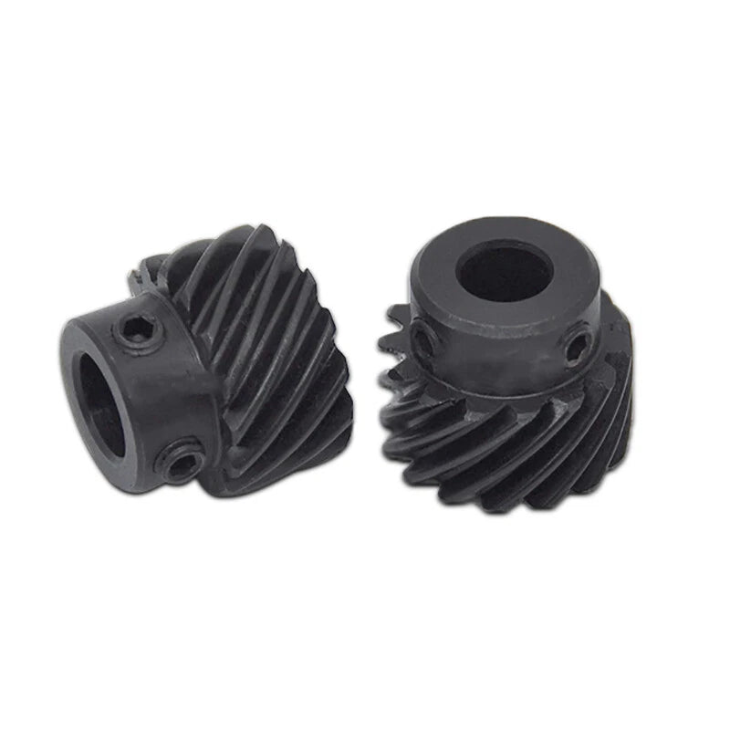 45# Steel Helical Gear 1 Mod 12-25 Teeth Blackened Pinion Transmission Gears