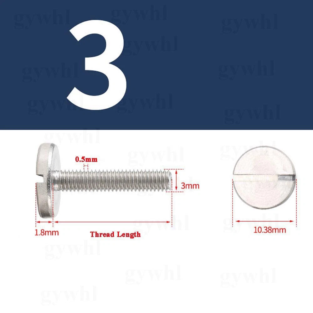 M2–M6 Slotted Round Head Machine Screws | A2 Stainless Steel | DIN 85