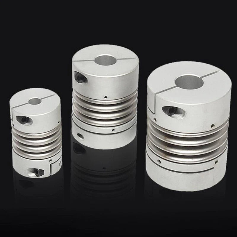 Flexible Shaft Coupling Connector Coupler CNC Aluminum Alloy Bellows 3mm-45mm