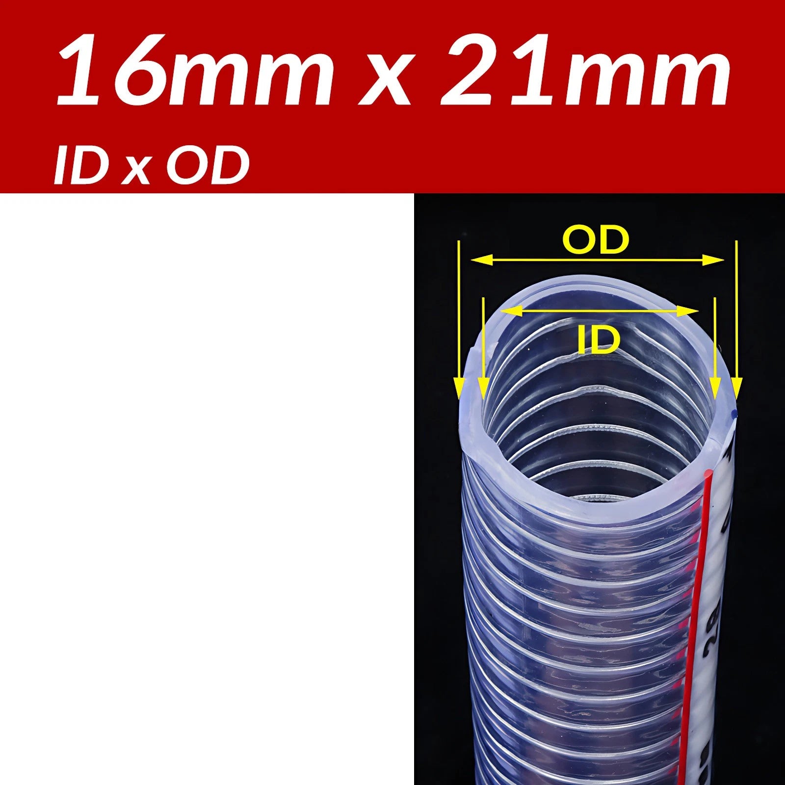 Clear Flexible Braided PVC Hose | ID 10–60mm | Oil & Water Tube Pipe