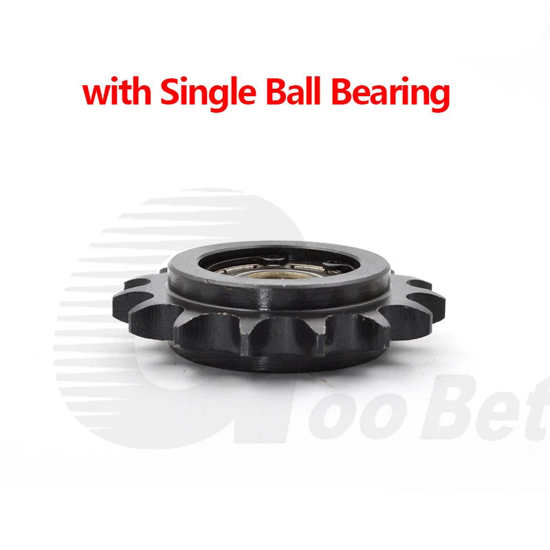 1/2" Pitch Steel Idler Sprocket with Ball Bearing for 08B Roller Chain Tensioner