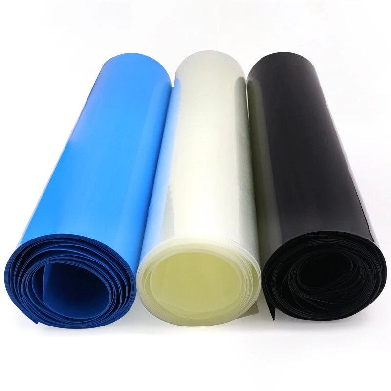 PVC Heat Shrink Tubing for Battery Packs — Flat Width 130mm to 500mm