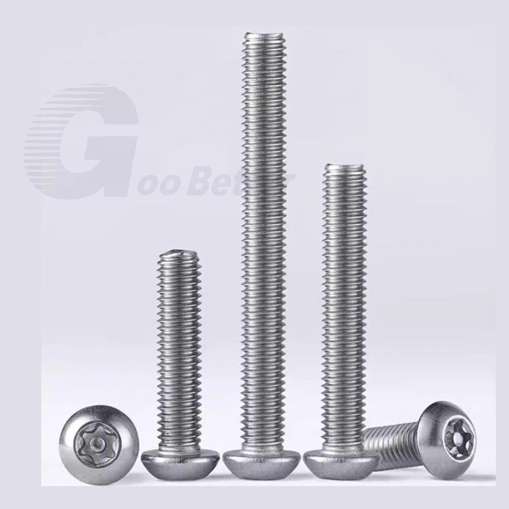 M3–M12 Torx Button Head Screws – A2 Stainless Steel, Star Drive, Fully Threaded (4–110mm Lengths)