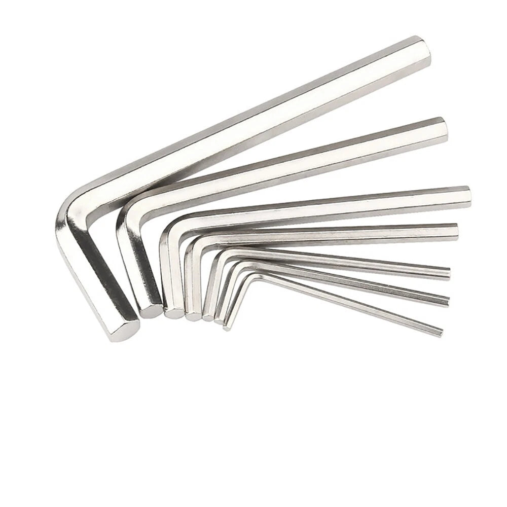 Long Arm Allen Key Metric 1.5mm-8mm Hexagonal Hex Wrench Stainless Steel 304 A2