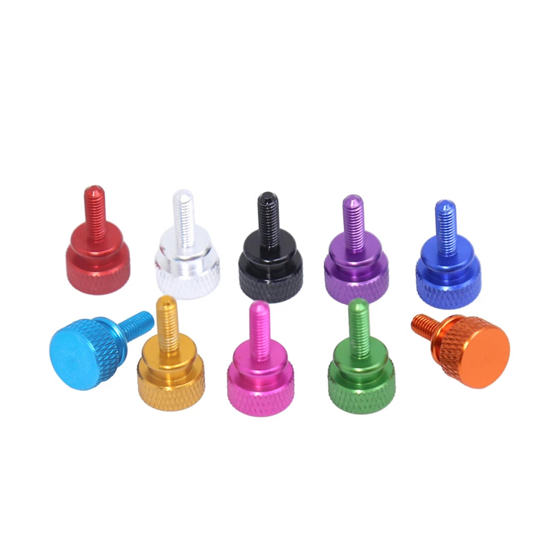 M3 Anodized Aluminum Knurled Thumb Screws — Hand-Tightening Knob Bolts