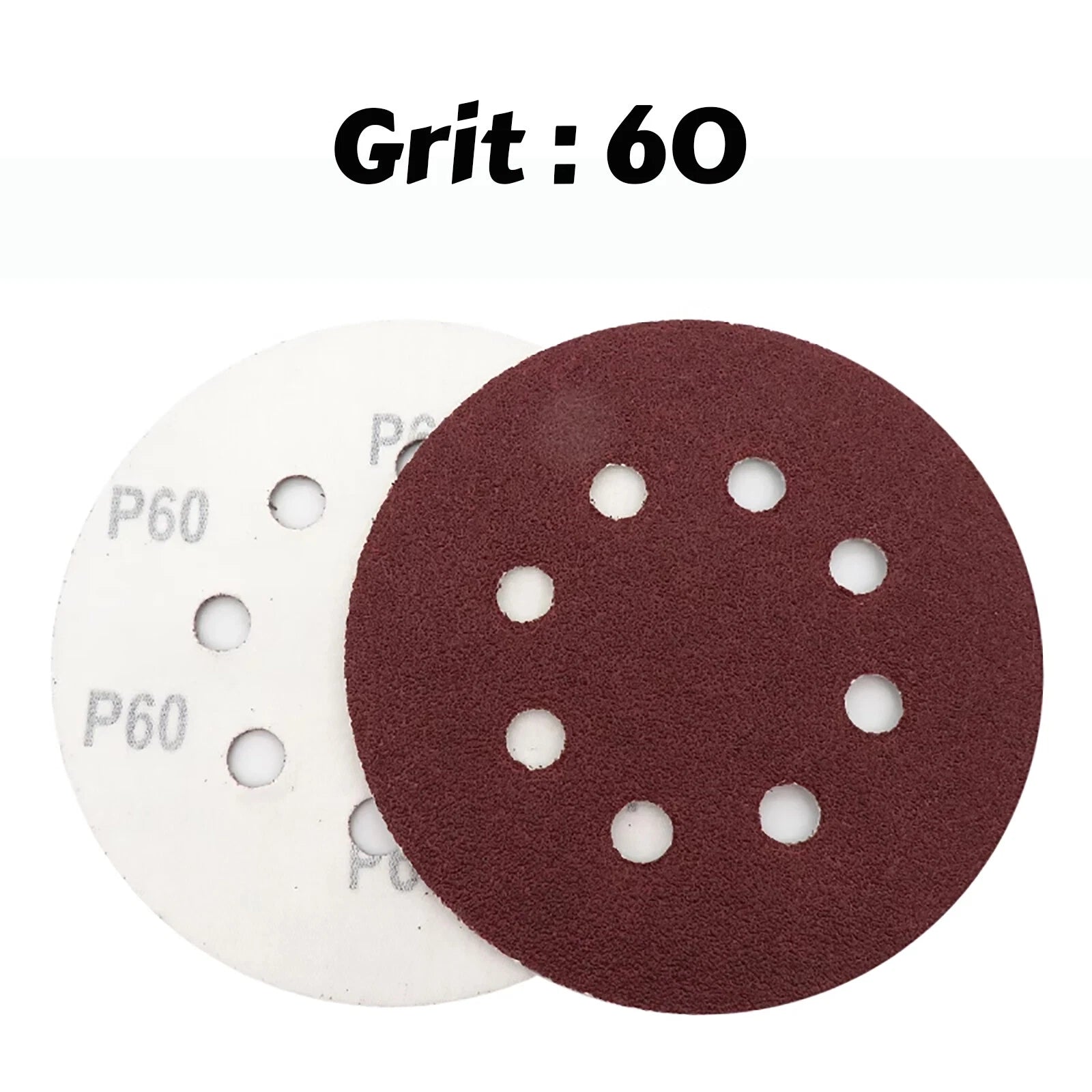 5"/9" Sanding Discs 40-2000 Grit Hook Loop 8 Hole Orbital Sander Paper Sandpaper