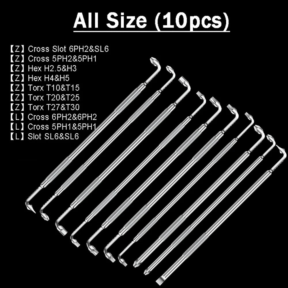 Magnetic Slot Phillips Hex Torx Screwdriver Wrench Right Angle Tight Space Bent