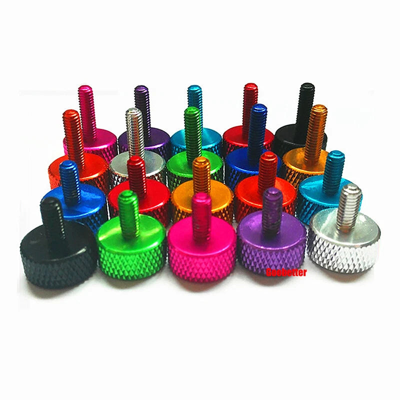 M3*35/40mm Knurled Thumb Screws Aluminum Alloy DIY Hand Tighten Grip Knob Bolts