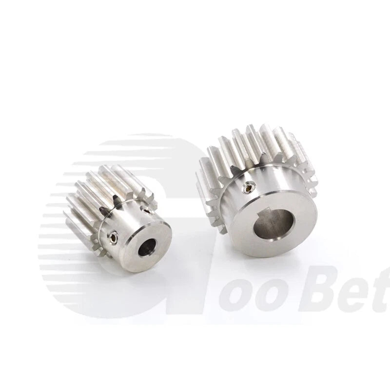 Spur Gear Module 2 Stainless Steel with Hub 12 - 30 Tooth Motor Pinion Precision