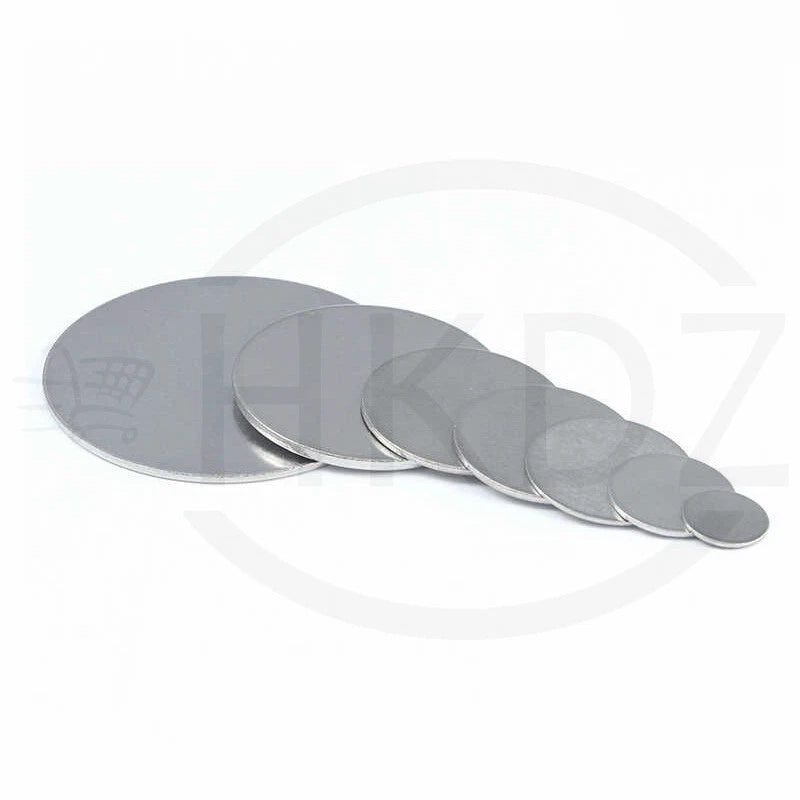 Stainless Steel Blank Round Disc 304 Grade Metal Sheet Plate Ø6-80mm Thick 1-5mm