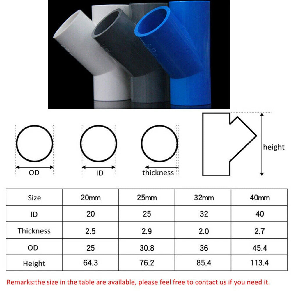 Blue PVC Pipe Adhesive Fittings Sleeves Elbow Tee Cross Reducer Caps Ball Valves