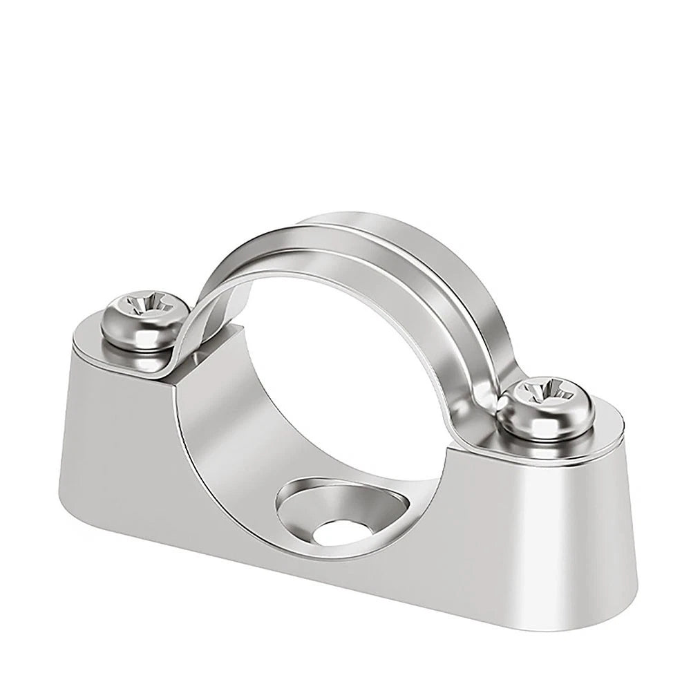 Stainless Steel Pipe Clamp Mount Support Brackets — Wall Fixing Base Fittings