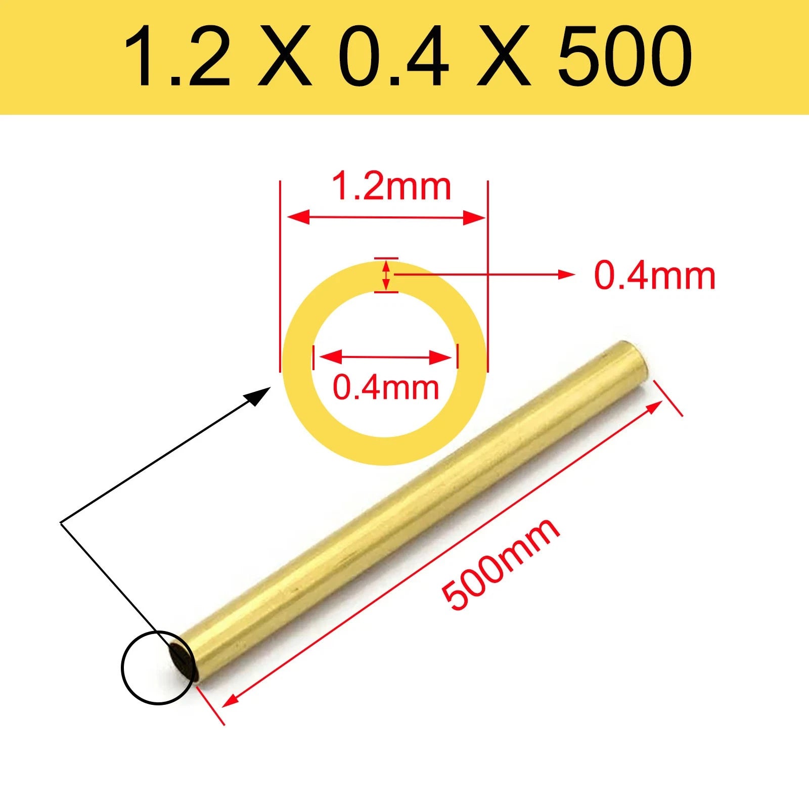 Brass Tubes ROUND PIPE Cu 62% OD 2mm 3mm 4mm 5mm 6mm 7mm 8mm 9mm 10mm To 90mm