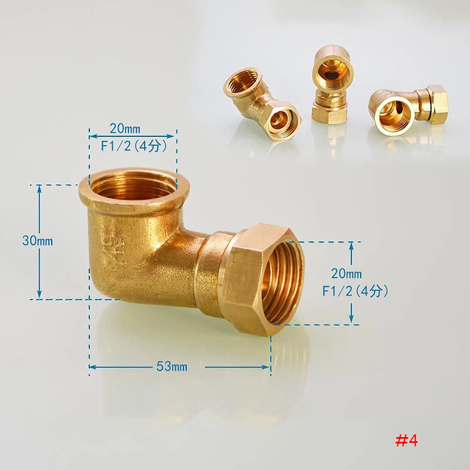 1/2" BSP Brass Pipe Fittings – Elbow, Tee & Union Coupler