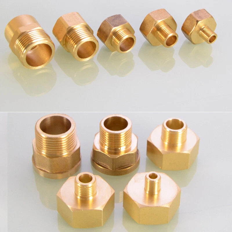 Hex Reducer Bushing Female to Male NPT Hose Fitting — 1/8" to 1" Sizes