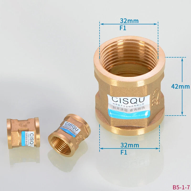 Brass BSP Pipe Fittings – 1" Male Female Thread Connectors, Elbows, Reducers & More