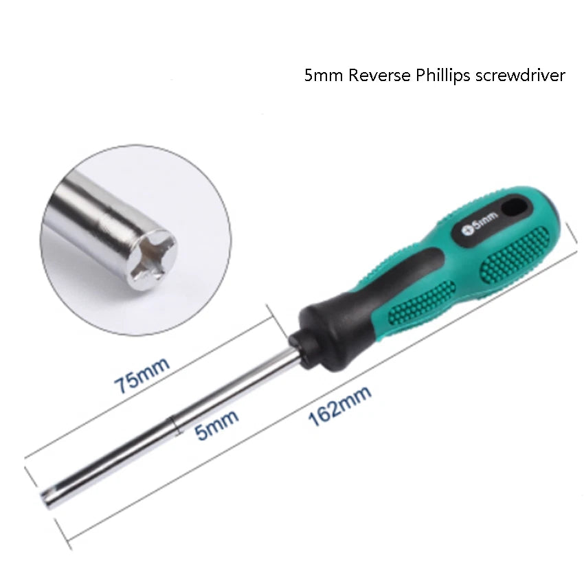 Security Screwdriver Set — Reverse Phillips, Y-Type, Triangle & Metric Bits