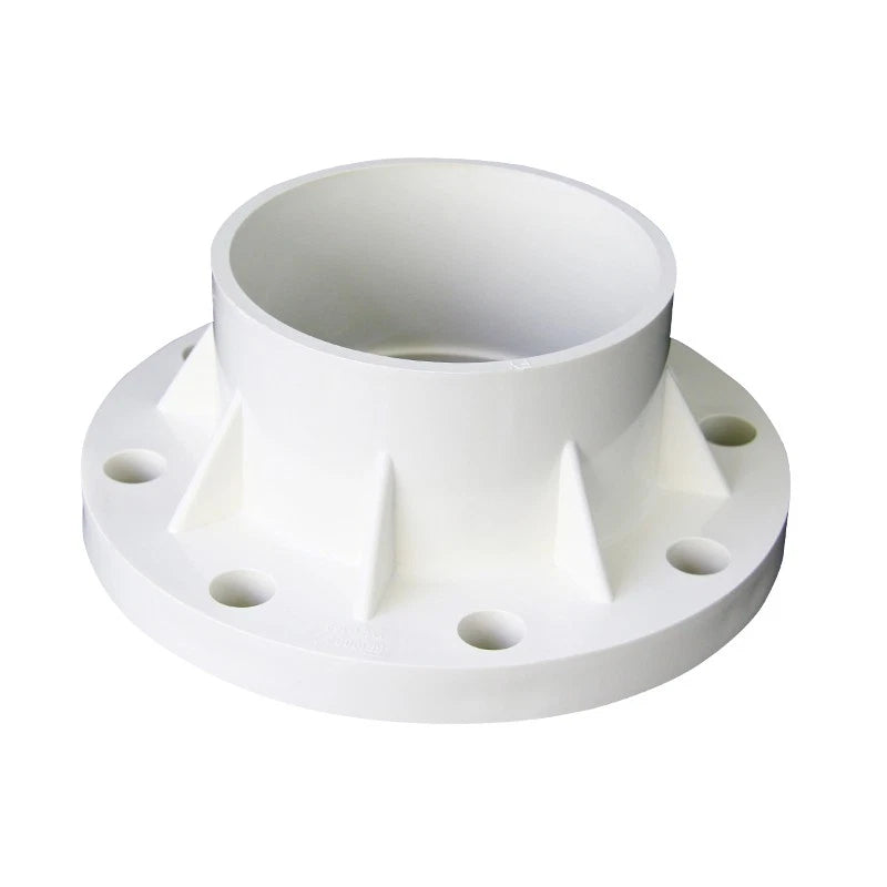 PVC Adhesive Floor Flange 20 25 32 40 50 63 75 90 110-200mm Pipe Fittings White