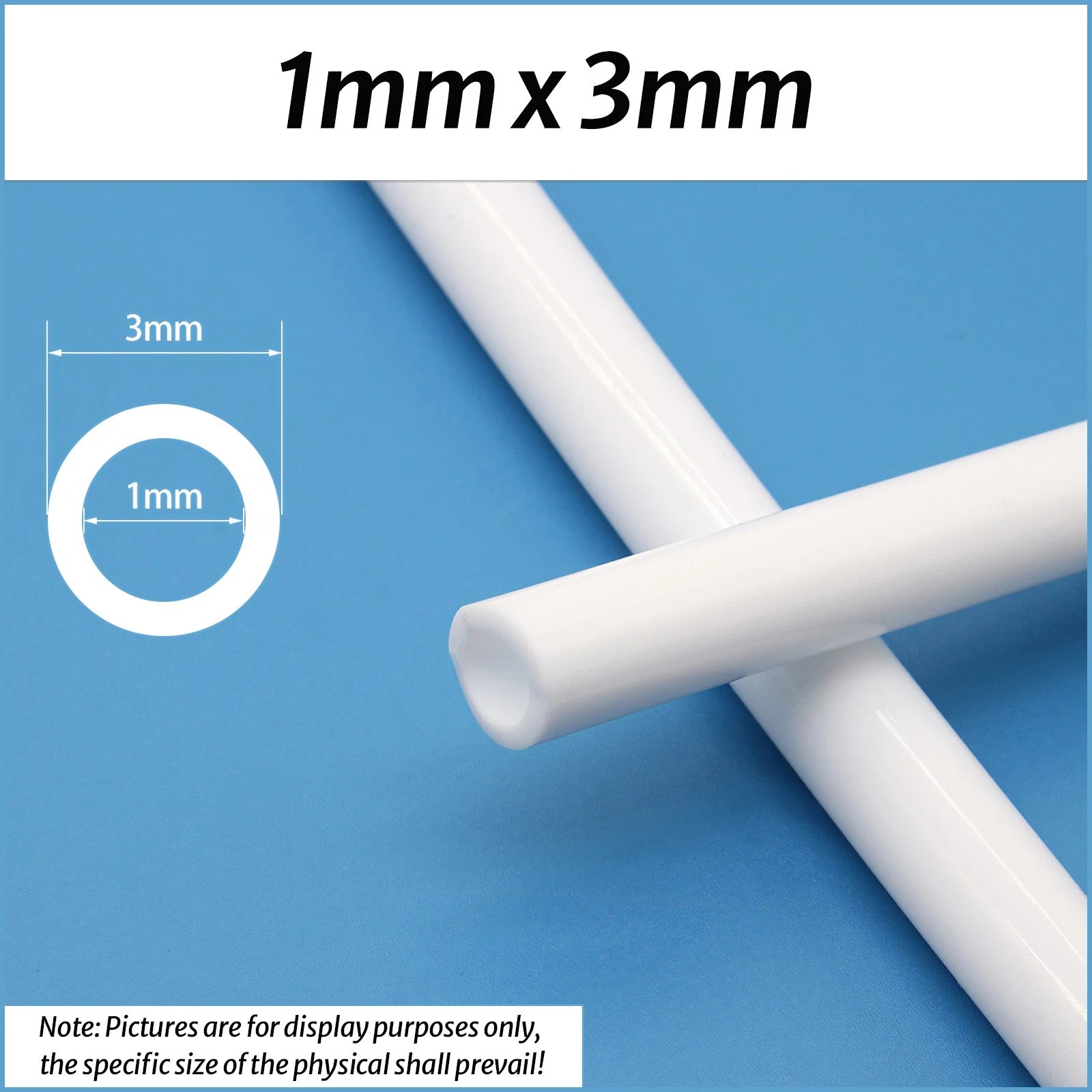 Food Grade White Silicone Tube Hose Pipe – Soft Flexible Rubber, ID 1–25mm